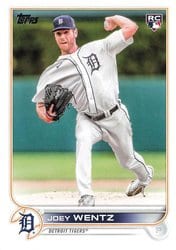 2022 Topps Update Base Set Joey Wentz #US295 card