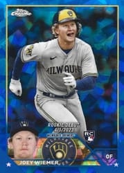 2023 Topps Chrome Update Sapphire Edition Base Set Joey Wiemer #USCS316 card