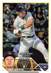 2023 Topps Update Base Set Joey Wiemer #US316 card