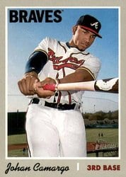 2019 Topps Heritage Base Set Johan Camargo #206 card