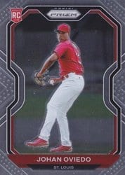 2021 Panini Prizm Base Set Johan Oviedo #176 card