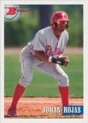 2021 Bowman Heritage Base Set Johan Rojas #156 card