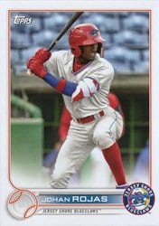 2022 Topps Pro Debut Base Set Johan Rojas #PD-65 card