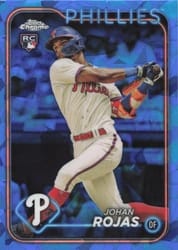 2024 Topps Chrome Sapphire Edition Base Set Johan Rojas #209 card