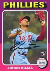 2024 Topps Heritage Base Set Johan Rojas #171c card