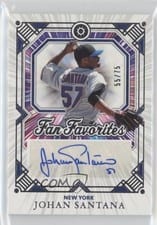 2025 Panini Boys of Summer Fan Favorite Signatures Johan Santana #3 card