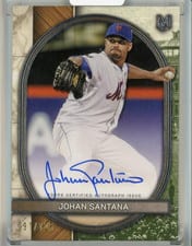 2025 Topps Museum Collection Archival Autographs Johan Santana #AA-JS card