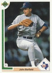 1991 Upper Deck Base Set John Barfield #629 card