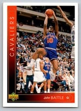 1992-93 Upper Deck Base Set John Battle #218 card