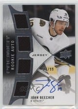 2023-24 Upper Deck Premier 2023 Premier Rookie Autograph Jersey John Beecher #PRA-JB card