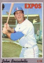 1970 Topps Base Set John Boccabella #19 card