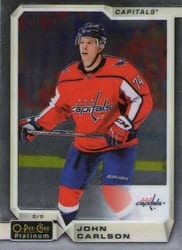 2018-19 O-Pee-Chee Platinum Base Set John Carlson #70 card