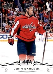 2018-19 Upper Deck Base Set John Carlson #438 card