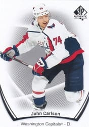 2021-22 SP Authentic Base Set John Carlson #74 card