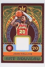 2022 Panini Court Kings Art Nouveau John Collins #AN-JCA card