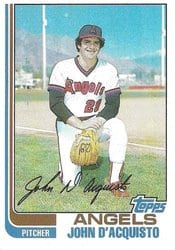 1982 Topps Base Set John D'Acquisto #58 card