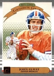 2019 Donruss All-Time Gridiron Kings John Elway #AGK-14 card