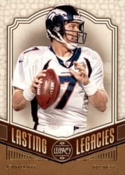 2020 Panini Legacy Lasting Legacies John Elway #LL-JE card