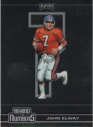 2020 Panini Playoff Behind the Numbers John Elway #BTN-8 card