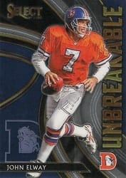 2020 Panini Select Unbreakable John Elway #U19 card