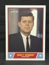 2025 Topps Heritage Notable Americans John F. Kennedy #NS-23 card