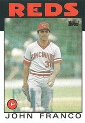 1986 Topps Base Set John Franco #54 card
