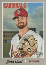 2019 Topps Heritage Base Set John Gant #330 card