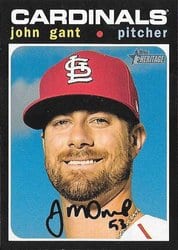 2020 Topps Heritage Base Set John Gant #187 card