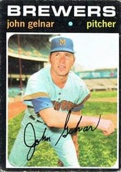 1971 Topps Base Set John Gelnar #604 card