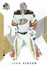 2018-19 SP Authentic Base Set John Gibson #22 card