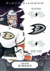 2018-19 Upper Deck Black Diamond Base Set John Gibson #BDB-GI card