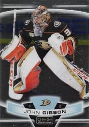 2019-20 O-Pee-Chee Platinum Base Set John Gibson #60 card