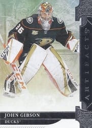 2019-20 Upper Deck Artifacts Base Set John Gibson #77 card