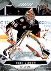 2019-20 Upper Deck MVP Base Set John Gibson #92 card