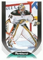 2020-21 Parkhurst Base Set John Gibson #112 card