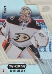2020-21 Upper Deck Synergy Base Set John Gibson #33 card
