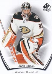 2021-22 SP Authentic Base Set John Gibson #41 card