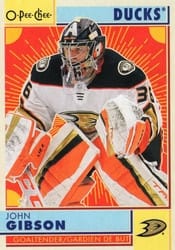 2022-23 O-Pee-Chee Retro John Gibson #128 card
