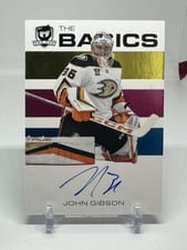 2023-24 Upper Deck The Cup The Basics Autograph John Gibson #B-JG card