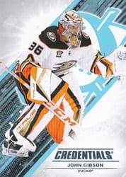 2024-25 Upper Deck Credentials Base Set John Gibson #36 card