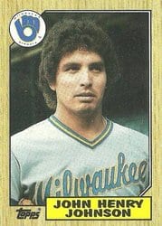 1987 Topps Base Set John Henry Johnson #377 card