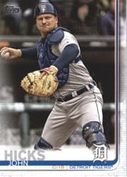 2019 Topps Base Set John Hicks #593 card