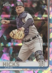 2019 Topps Chrome Sapphire Edition Base Set John Hicks #593 card