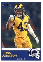 2019 Score Base Set John Johnson #302 card