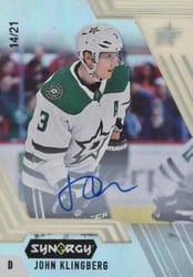 2020-21 Upper Deck Synergy Base Set John Klingberg #41 card