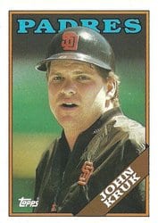 1988 Topps Base Set John Kruk #596 card