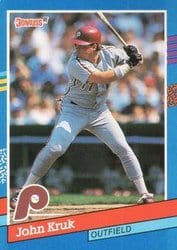 1991 Donruss Base Set John Kruk #260 card