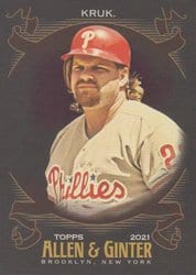 2021 Topps Allen & Ginter X Base Set John Kruk #306