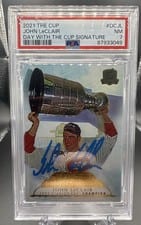 2021-22 Upper Deck The Cup Day With The Cup Signatures John LeClair #DC-JL card