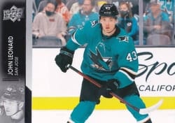 2021-22 Upper Deck Base Set John Leonard #396 card